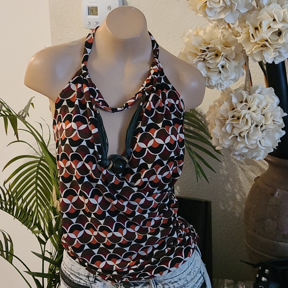 Sale Bo Ho Medium Top Mod Retro Multi Top - image 3